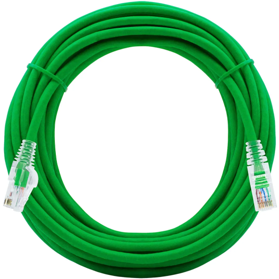 Cabo De Rede 4 Metros Patch Cord Cat5e Utp 100% Cobre Verde - INSTRUFIBER