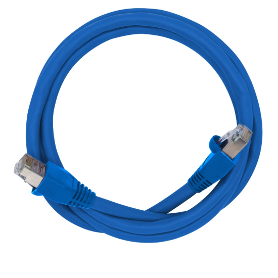 Cabo De Rede 80 cm Patch Cord Cat6 F/UTP 100% Cobre Blindado - INSTRUFIBER
