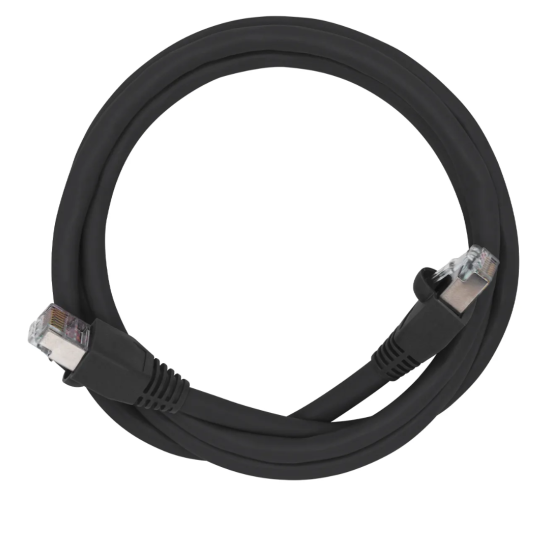 Cabo De Rede 80 cm Patch Cord Cat6 F/UTP 100% Cobre Blindado - INSTRUFIBER
