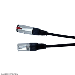 Cabo XLR Macho Para Conector P10 Fêmea 1,5m - INSTRUFIBER