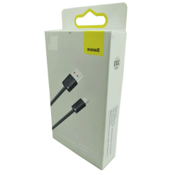 Cabo Tipo C para USB 100W Baseus 1 Metro Cinza CALD000616 - INSTRUFIBER