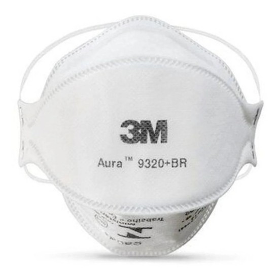 Respirador PFF2 sem Válvula 9320 BR Aura - 3M | CA - 30592 - INSTRUFIBER