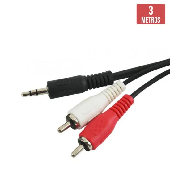 Cabo P2 para 2 RCA 3 Metros - INSTRUFIBER