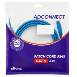 Patch Cord CAT6 1,5 Metros LSZH  AD Connect AD-10384 - INSTRUFIBER