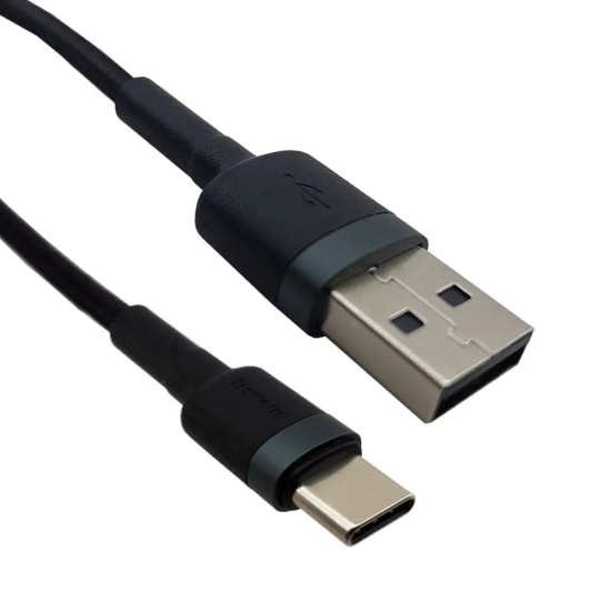 Cabo Baseus Tipo C 1 Metro 3A Gray + Black CATKLF-BG1 - INSTRUFIBER